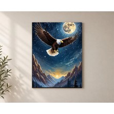 Çetin Kardeşler Kartal Kuş Baykuş Dağlar ve Duvar Dekoru Ahşap Mdf Baskı Tablo Mdf Tablo