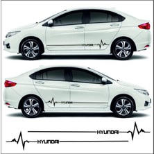 Ruselland Hyundai Era Için Özel Yeni Uyumlu Aksesuar Yan Şerit Oto Ritim Özel Yeni Sticker