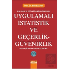 Detay Yayıncılık Uygulamalı Istatistik ve Geçerlik - Güvenirlik