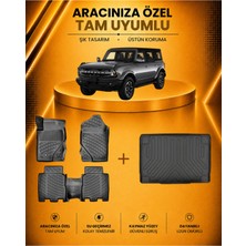 Ford Bronco 2021 Sonrası Havuzlu Paspas ve Bagaj Havuzu | 4 Kapı - Halı Zemin
