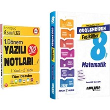 Tonguç Akademi 8. Sınıf Yazılı Notları 1. Dönem 1 ve 2. Yazılı ve Ankara Yayıncılık 8. Sınıf Matematik Güçlendiren Fasiküller