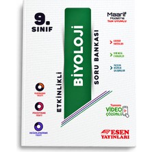 Esen Yayınları 9. Sınıf Biyoloji Etkinlikli Soru Bankası Maarif Modeli Yeni Müfredat Tamamı Video Çözümlü