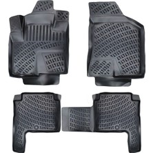 Hyundai Santa Fe 2006-2012 Havuzlu Paspas | 5-7 Koltuklu - Siyah