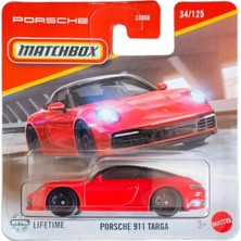 Matchbox Porsche 911 Targa Kırmızı 1/64 Diecast Model Araba