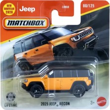 Matchbox 2025 Jeep Recon Turuncu 1/64 Diecast Model Araba