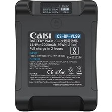 Caisi BP-VL99 7000MAH V Mount  Işık ve Kamera Pili