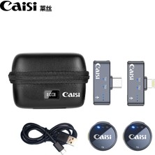 Caisi Cs-Mıc Iphone+Type-C Telefon Mikrofonu