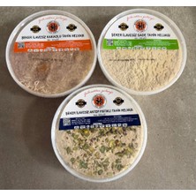 1928 Mehmet Helvacı Şekersiz Helva (Sade-Kakaolu-Antep Fıstıklı) 3'lü Paket * 500 gr = 1.5 Kg (Hurma Suyu ile Tatlandırılmış)