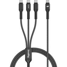Smallrig 5079 3'ü 1 Arada Usb-C Güç Kablosu (120CM)