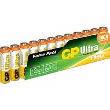 Gp Ultra Lr6 1.5 V Aa Kalın Kalem Pil - 12′li Ekonomik Paket