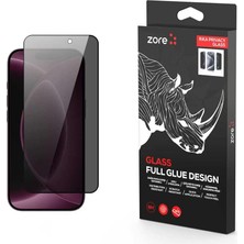 Noktaks iPhone 18 Pro Uyumlu Rika Premium Hayalet Temperli Ekran Koruyucu - Siyah - T43543