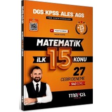 Marka Yayınları Dgs Kpss Ales Meb-Ags Matematik Youtube Hocam Ilk 15 Konu 27 Deneme Çözümlü