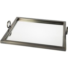 Mikasa Moor Bronz Aynalı Tepsi 44X36X8CM