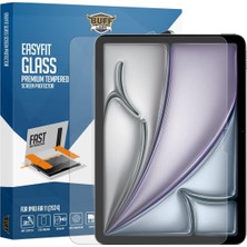 Str Store Buff iPad Easyfit Glass Cam Kolay Uygulama Aparatlı Ekran Koruyucu Temperli Cam (Air 11 Inch M2 (2024) / M3 (2025))