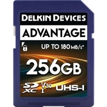 Delkin Devices 256GB Advantage 180/150MB/S Uhs-I V30 Sdxc Hafıza Kartı