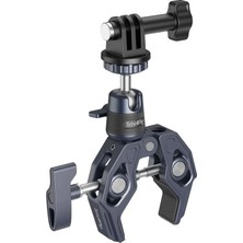 Smallrig 4102B Aksiyon Kameraları Için 360° Küresel Başlık Montajlı  Süper Kelepçe