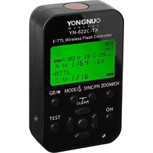 Yongnuo YN-622C Modeli Için  Tx E-Ttl Ekranlı Tetikleyici Canon Uyumlu (Tekli)