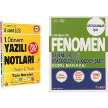 Tonguç Akademi 8. Sınıf Yazılı Notları 1. Dönem 1 ve 2. Yazılı ve Fenomen Okul Yayınları 8. Sınıf Deyimler Atasözleri ve Özdeyişler Soru Bankası