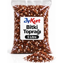 ByKurt Bitki Toprağı Premium 5 LT Çiçek Toprağı Vitaminli, Böcek Yapmayan Özel Karışım İç Mekan Toprağı