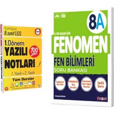 Tonguç Akademi 8. Sınıf Yazılı Notları 1. Dönem 1 ve 2. Yazılı ve Fenomen Okul Yayınları 8. Sınıf Fen Bilimleri A Fenomen Soru Bankası