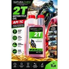 Naturachem 2t 2 Zamanlı Motosiklet Motor Yağı 1 Litre Apı Tc Yüksek Performanslı 2t Yağ