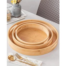 Kapris Home KAP-115 Ahşap Tepsi Seti