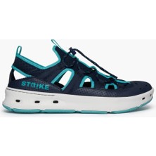 Strike Bluefin Sandal - Navy Lthr&textile W/blue