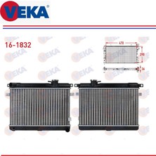 Motor Radyatör 3 Sıralı Fıat M131 Doğan Şahin Kartal / S - Slx 1,6 36MM. 1600C85008077 Veka 16-1832