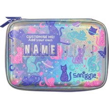 Smiggle Dreamland Hardtop Gümüş Mor Kalem Kutusu