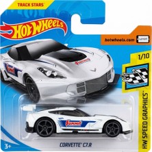 Hot Wheels Corvette C7.r - 2018 - Beyaz - FJW41 - 1/64