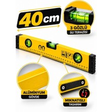 Depomega 40 cm Alüminyum Mıknatıslı Su Terazisi