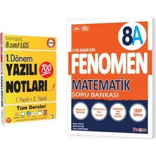 Tonguç Akademi 8. Sınıf Yazılı Notları 1. Dönem 1 ve 2. Yazılı ve Fenomen Okul Yayınları 8. Sınıf Fenomen Matematik A Soru Bankası