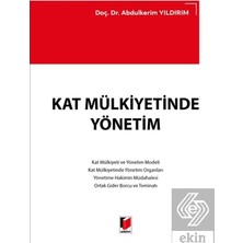 Adalet Yayınevi Kat Mülkiyetinde Yönetim