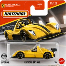Matchbox Radical Sr3 Xxr Sarı 1/64 Diecast Model Araba