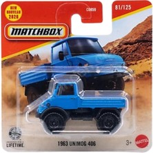 Matchbox 1963 Unimog 406 Mavi 1/64 Diecast Model Araba