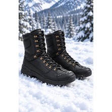 Lucy Shoes YG999 Unisex Bağcıklı Ortopedik Taban Günlük Cilt Askeri Postal Bot Cst Siyah