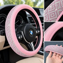 Koto Pembe Taşlı Direksiyon Kılıfı Kadınlara Özel Pırlanta Direksiyon Kılıfı Hediyelik