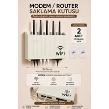 Zefrimo Modem Router Saklama Kutusu Kablo Düzenleyici Duvar Tipi Wifi Pleksi Tasarım Modem Gizleme Kutusu