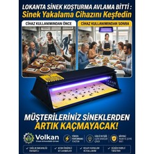 Volkan Ziraat Mühendislik Hemşire Hanım Sinek Raketi Bıraktı! 60 cm Sessiz Uv Yapışkanlı Sinek Yakalama Cihazı (90-110 M² Etki - Kokusuz & Dumansız)