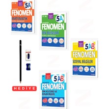 Fenomen Yayıncılık 2027 5.sınıf Matematik  Fen Bilimleri  Sosyal Bilgiler Din Kültürü  A-B Soru Bankası 4 Kitap Set Bağlam Temelli Sorular Türkiye Yüzyılı Maarif Modeline Uygundur Kalem Seti Hediyeli