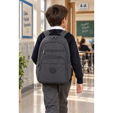 Replexion Füme Gri Ilkokul Okul Çantası Spor Çanta Günlük Çanta Çocuk Sırt Çantası 40 x 30 x 15 cm