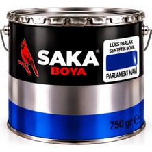 Saka Boya Lüks Parlak Sentetik Boya Parlamento Mavisi 750 ml