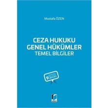 Adalet Yayınevi Ceza Hukuku Genel Hükümler Temel Bilgiler