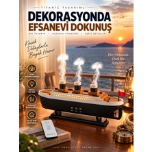 Matechno 250 ml Buharlı Gemi Nemlendirici Hava Nemlendirici Buhar Makinesi Aromaterapi Difüzörü LED Işıklı