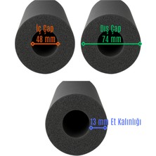 Ø 48/13 mm Ode R-Flex Prm Izolasyon Kauçuk Boru (14 MT/7AD)