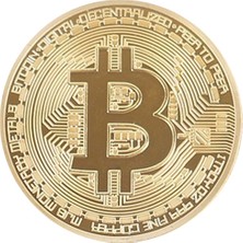 Nemere Bitcoin Hatıra Parası - Dekoratif Madeni Hediyelik Sikke