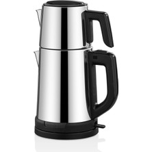 Özkent Gurme Çay Keyfi Kettle ve Süzgeçli Çay Makinesi 2.8 Litre Kapasiteli
