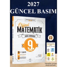 Orijinal Yayınları (2027 Güncel Basım - Yeni Maarif Müfredatına Uygun) 9. Sınıf Orijinal Matematik Soru Bankası + Motivasyon Sticker Seti Hediyeli