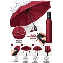 Munico Bordo Cep Şemsiyesi Otomatik Açılır Kapanır Kompakt Taşınabilir Su Itici Kumaş 104 cm Geniş