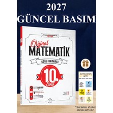 Orijinal Yayınları (2027 Güncel Basım - Yeni Maarif Müfredatına Uygun) 10. Sınıf Orijinal Matematik Soru Bankası + Motivasyon Sticker Seti Hediyeli